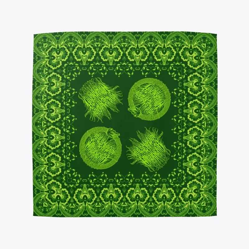 TSU Green Bandana 